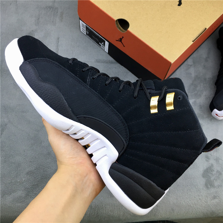 2019 Air Jordan 12 Reverse Taxi Black Gold